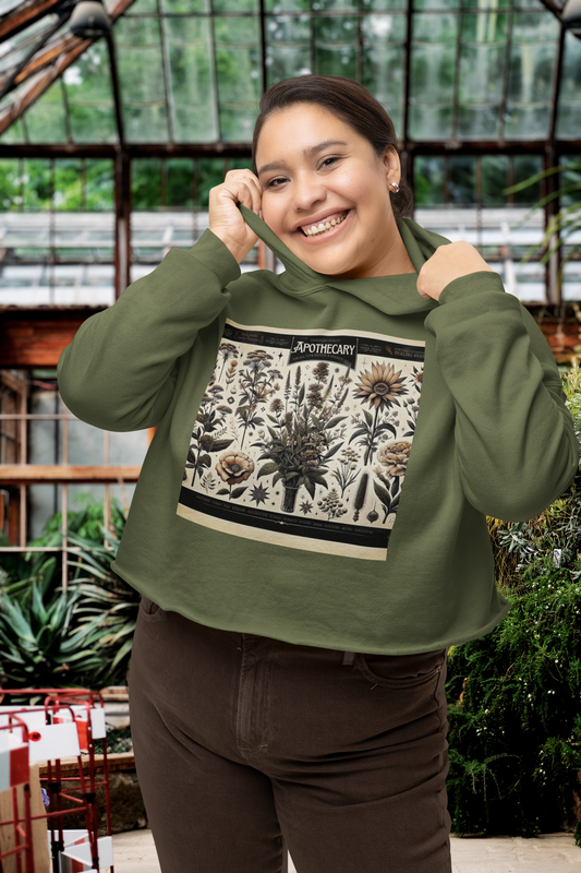 Herbalist's Haven Crop Hoodie