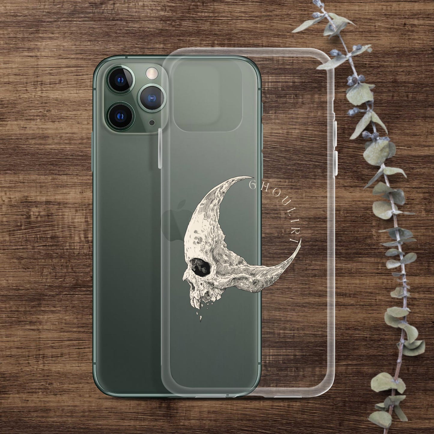 Ghouliri Cursed Skull Clear Case for iPhone®