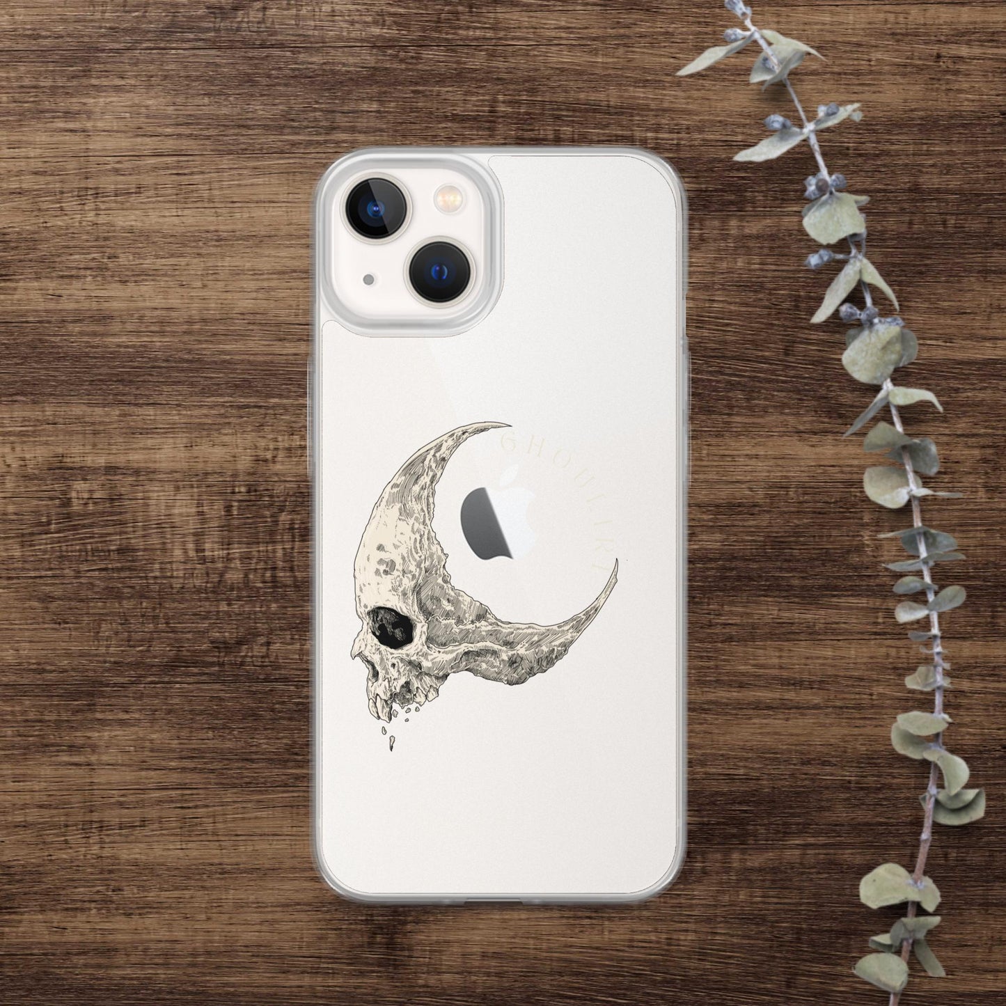 Ghouliri Cursed Skull Clear Case for iPhone®