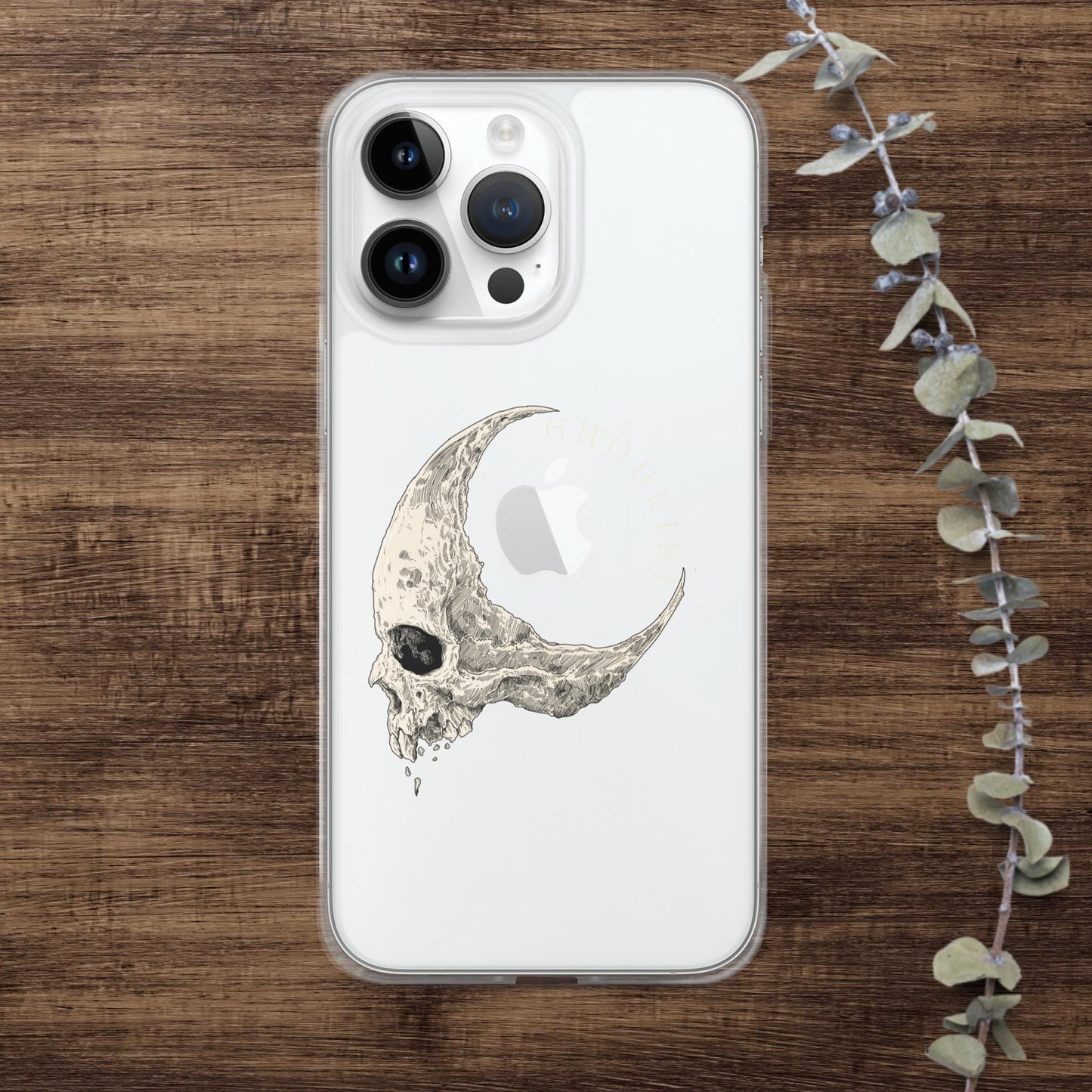 Ghouliri Cursed Skull Clear Case for iPhone®