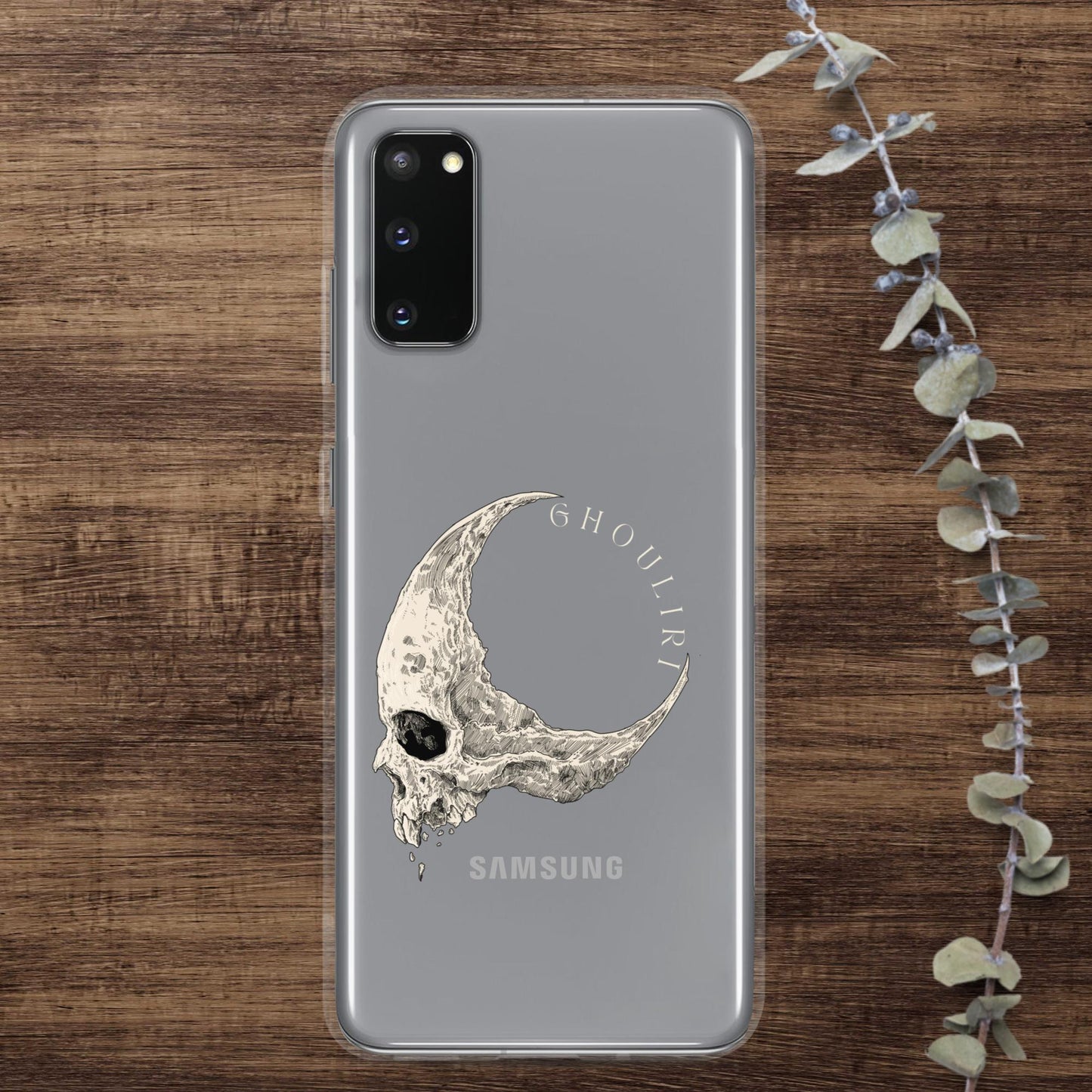 Ghouliri Cursed Skull Clear Case for Samsung®