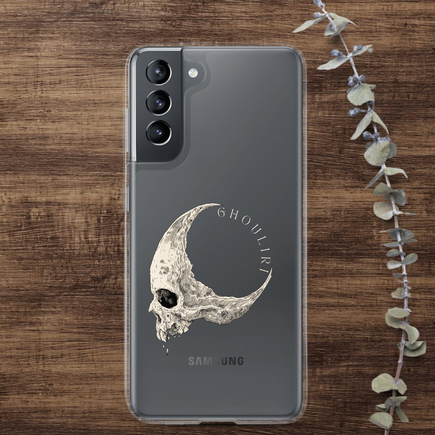 Ghouliri Cursed Skull Clear Case for Samsung®