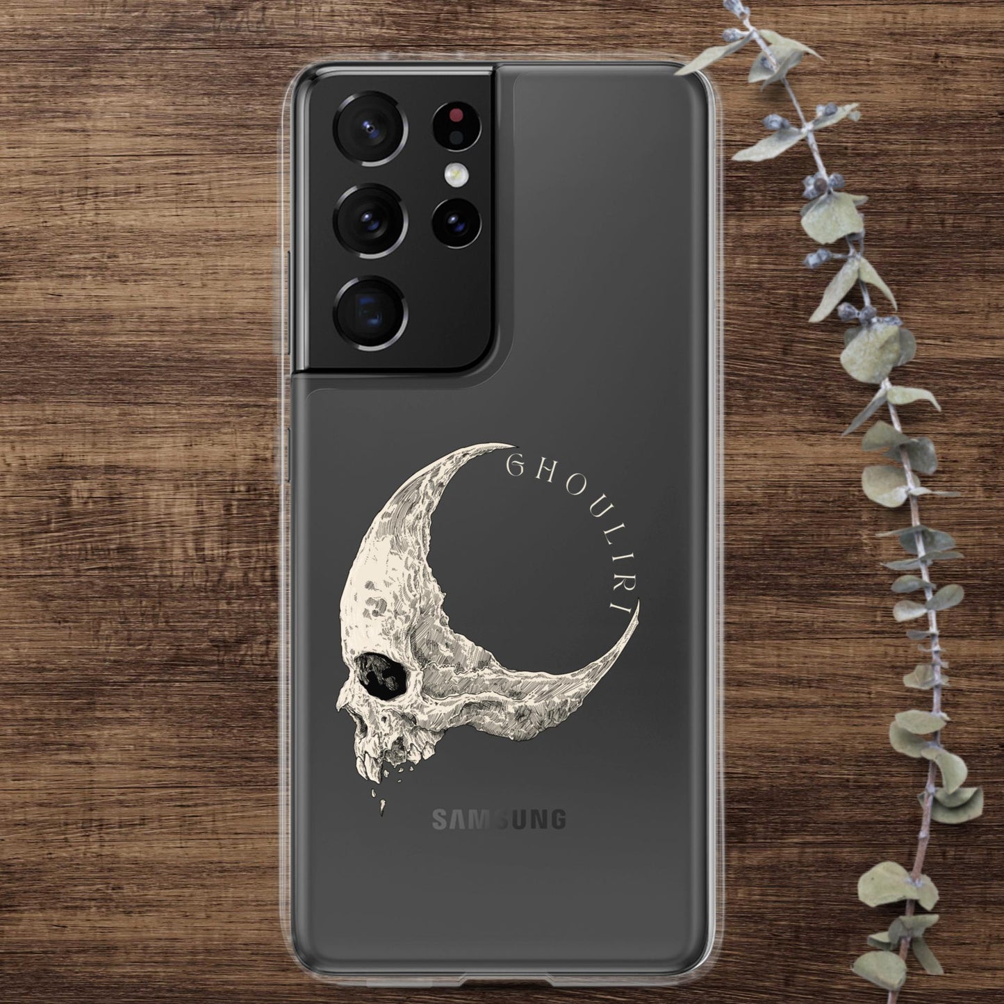 Ghouliri Cursed Skull Clear Case for Samsung®