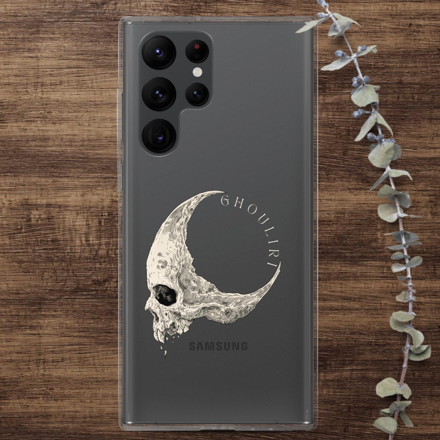 Ghouliri Cursed Skull Clear Case for Samsung®