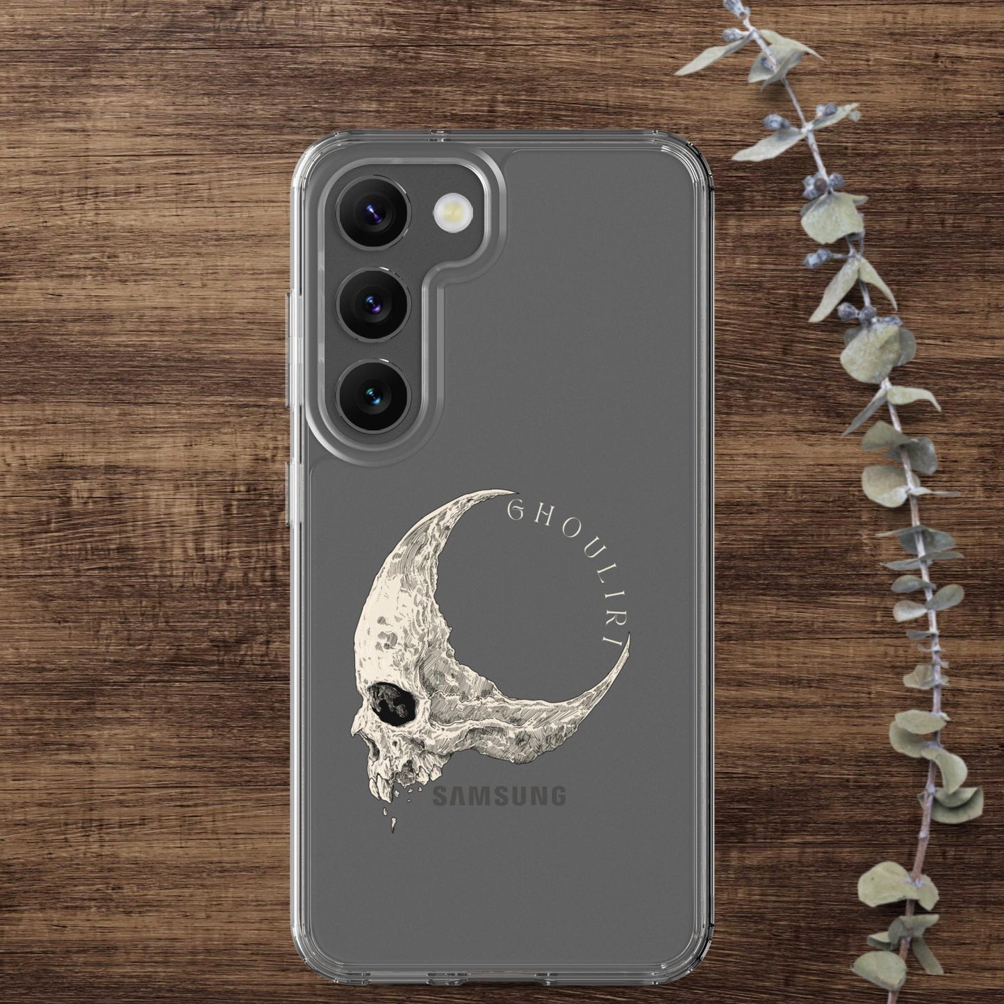 Ghouliri Cursed Skull Clear Case for Samsung®