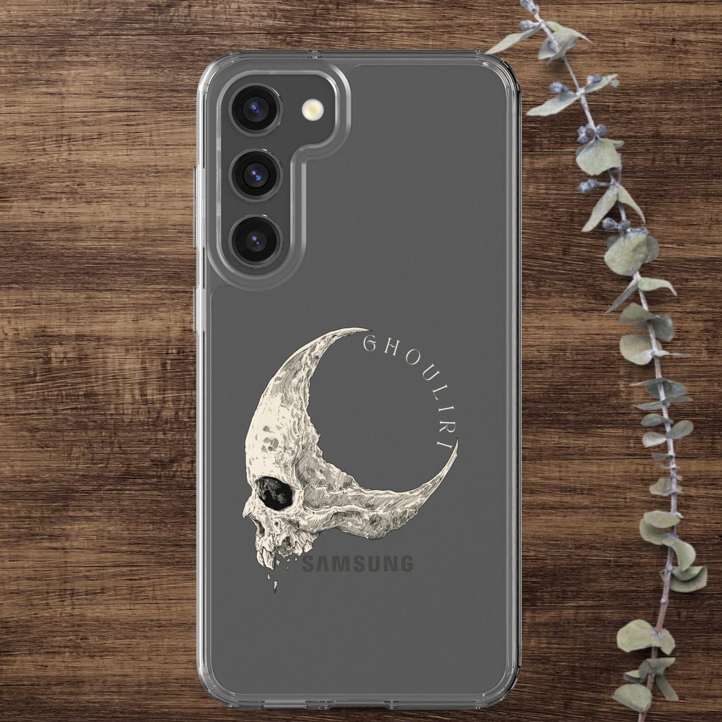 Ghouliri Cursed Skull Clear Case for Samsung®