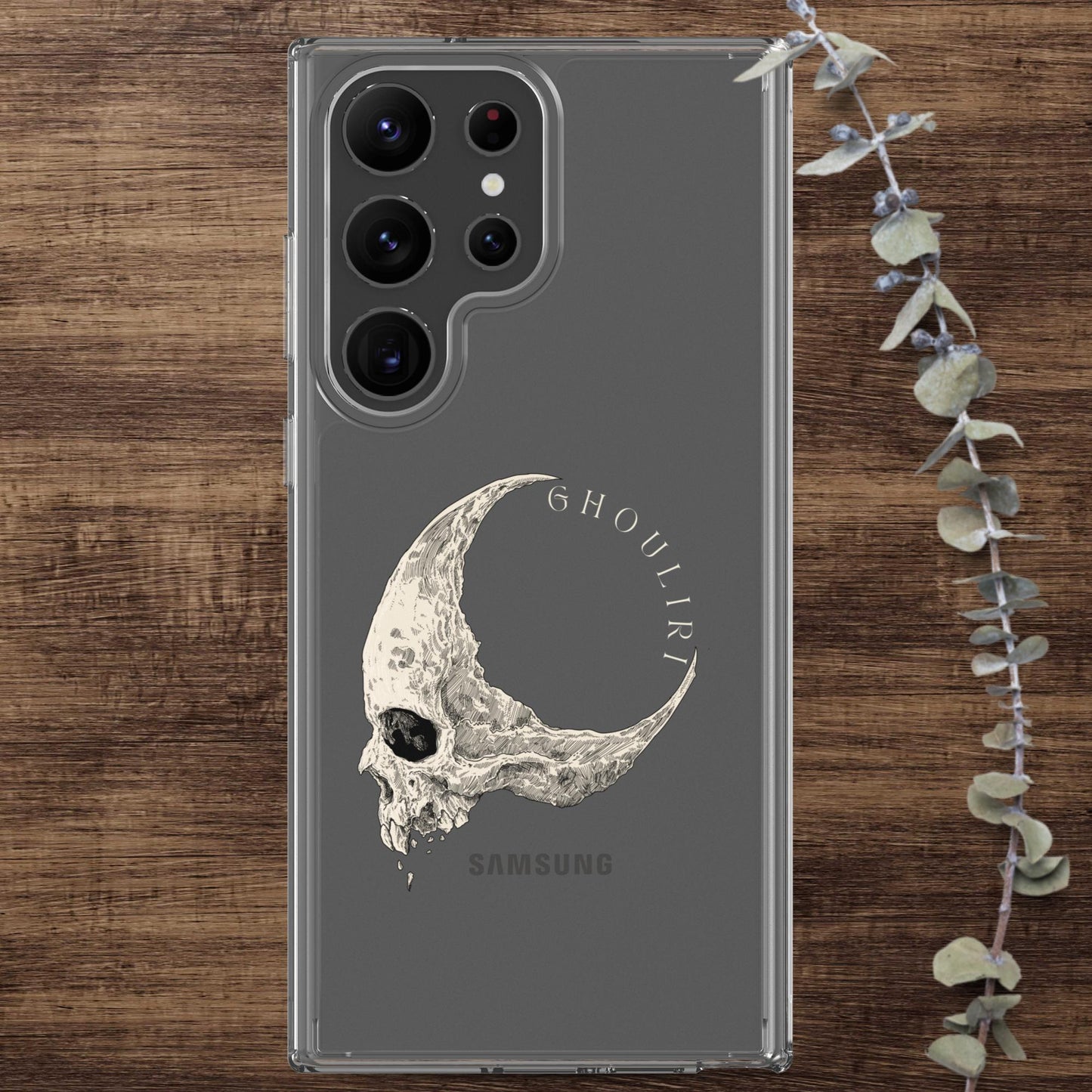 Ghouliri Cursed Skull Clear Case for Samsung®