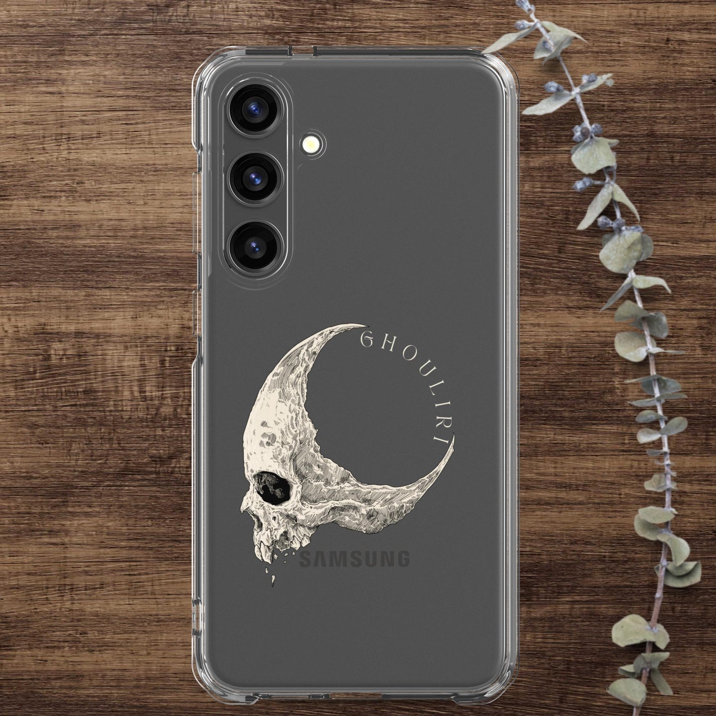 Ghouliri Cursed Skull Clear Case for Samsung®