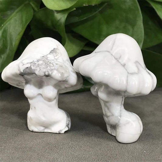 Serenity Stone Mushroom Figurines