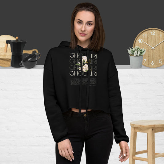 Floral Philosophia Cropped Hoodie